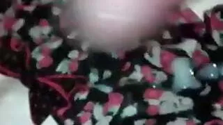 my bf wanks over my knickers watching my masturbation vid