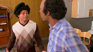 Slutty ebony De Collector doing dirty things with a huge dick