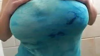 Terry Nova Plays With Big Tits & Dildo