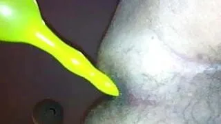 yellow balloon wishing it was a cock