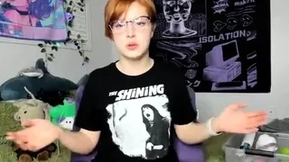 Petite amateur redheaded teen pisses and sucks cock