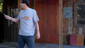 Fucking busty Dee Williams in the twat and face outside of the house