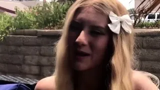 Amateur Blonde Teen Anal Dildo