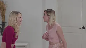 Kenna James is a lesbian hottie having a steamy action with her babe