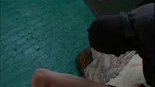 Slave licking his mistresses feet