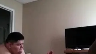 Chubby Bear Sucks Amateur Cock