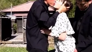 Asian Teen Group Sex With Creampie Closeup