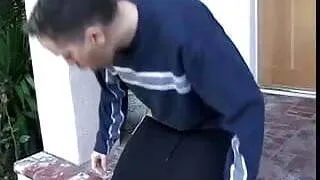 Hottie banged on her door-steps