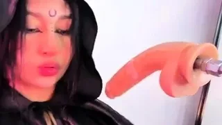 Sexy solo girl loving masturbation with toys