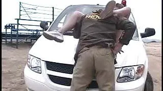 Hottie in action outdoors