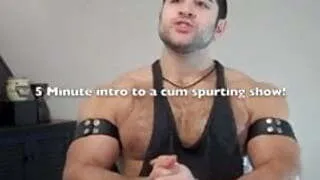 Cumming Muscle Stud with hairy chest and thick ass!