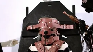 Electro bdsm slave and fetish latex big titted domina