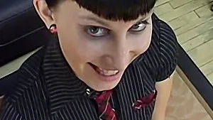 Pierced and Perky Goth Big Dick