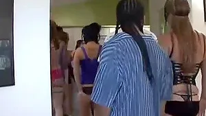 Fucking party in a billiard club with hot slices