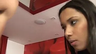 Young trenny tests her ass