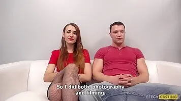 Very sexy hairy amateur raw cumshot at casting