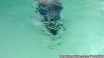 Mature Milf Deauxma all Moist Outside Poolside Nude Beach! - FreePublicPorn.com