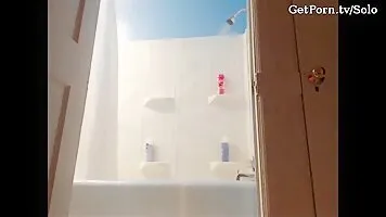 Pregnant Girl Taking A Shower (1)