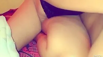 Horny wife jerking off her husband