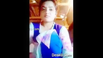 Exclusive Pretty Indian Girl Desi Shows Her Boobs