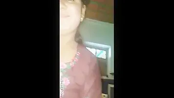 Exclusive Desi Bhabhi Presses Her Breasts And Gets rid of Husbands Cock