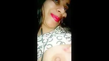 A horny Desi Bhabhi with her big breasts