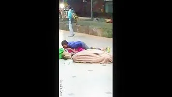 Crazy Desi Couple Having Sex On A Train Platform
