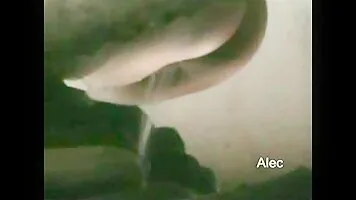 Woman pissing and pooping