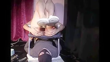 Mistress Diana takes a dump in her slaves mouth. Scat porn 2