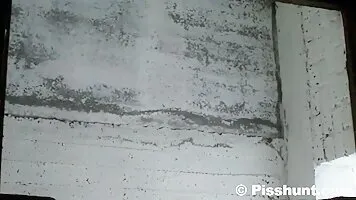 Hidden camera in the womens restroom and pissing girl