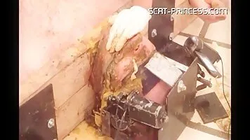 Girls scat poop in the mouth man