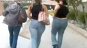 Fat girl pooping in the toilet