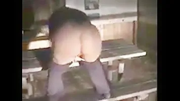 Fat woman shit in car headlights