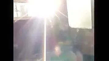 Asian pissing in the train