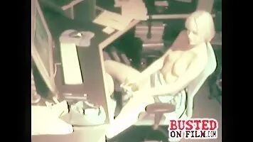 Spy At Desk Masturbating