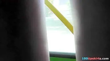 Dark strap close up the checked petticoat