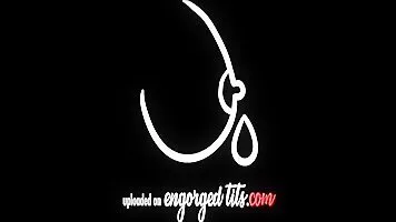 Slim webcam brunette with engorged leaking tits