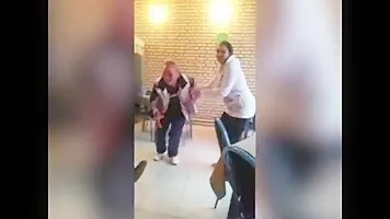 Crazy russian woman assaulting guy with her breast milk