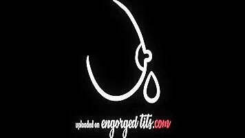 Amateur mom spraying big streams of milk from her nice tits