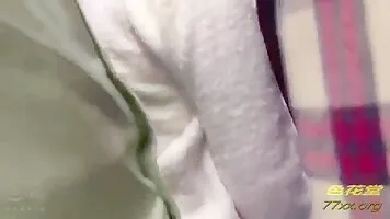 Japanese girl pisses on a train