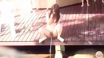 Desperate jacuzzi pee