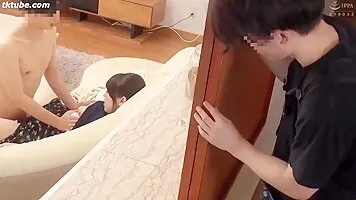 HUNTB0123-002 Busty Stepmom Can't Say No: Gangbanged by My Friends!