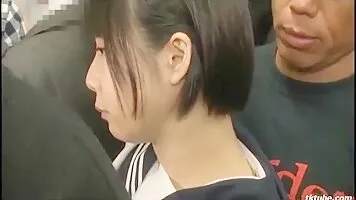 AP0299-001 Sexy Office Lady Humiliated on the Train: Creampied and Dripping with Cum