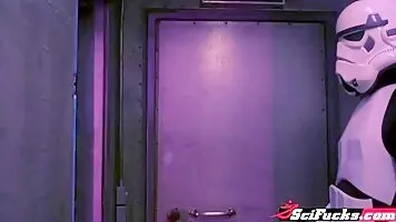Star Wars Rey Cosplay Slut Stella Cox Captured And Fucked By a Stormtrooper
