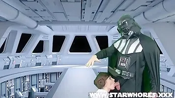 Princess Leia Pussy and Asshole Filled By Darth Vader