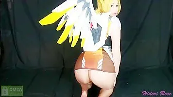 Overwatch Mercy Cosplay Tityfuck and Creampie