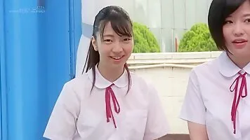 Japanese schoolgirl cosplayer tries sucking cock and fucking after school