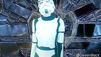 Female Stormtrooper Masturbating Inside Death Star