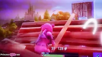 Fortnites Cuddle Team Leader Cosplayer Slut Gives POV Handjob And Gets Cum All Over Her