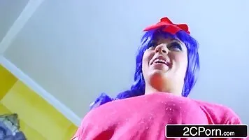 Blue Hair Curby Bulma Cosplayer Fucked By Goku In XXX Dragon Ball Parody